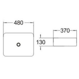 Affine Bathroom Cloakroom Vanity Unit Countertop Wash Basin Wall Hung Grey 800mm - thumbnail 3
