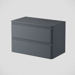 Affine Bathroom Cloakroom Vanity Unit Countertop Wash Basin Wall Hung Grey 800mm - thumbnail 5