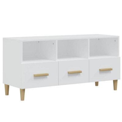 Vidaxl Tv Cabinet White 102X36X50 Cm Engineered Wood - image 1