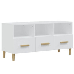 Vidaxl Tv Cabinet White 102X36X50 Cm Engineered Wood