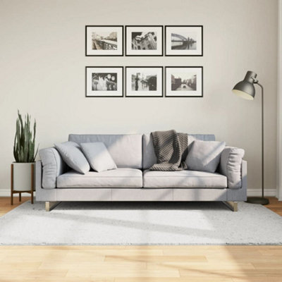 Berkfield Rug Oviedo Short Pile Grey 140X200 Cm - image 1