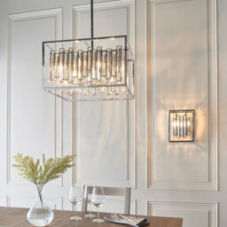 Luminosa Lighting Luminosa Acadia 1 Light Wall Light Chrome Plate & Clear Crystal Glass, E14 - thumbnail 5