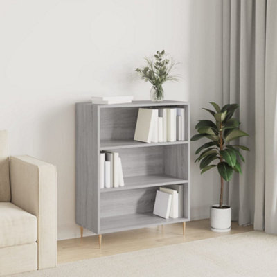 Berkfield Bookcase Grey Sonoma 69.5X32.5X90 Cm Engineered Wood - image 1
