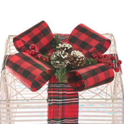 Beliani Set Of 3 Christmas Decorations Led Mangen Christmas Gifts 20/25/35 Cm Off-White - thumbnail 6