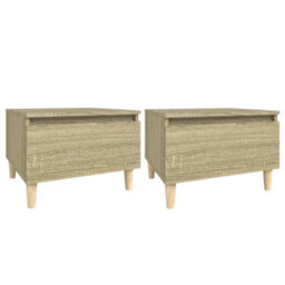 Berkfield Side Tables 2 Pcs Sonoma Oak 50X46X35 Cm Engineered Wood - thumbnail 2