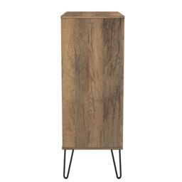 Anzio Matt Vintage Oak Effect 5 Drawer Chest (H)1067mm (W)765mm (D)395mm - thumbnail 2