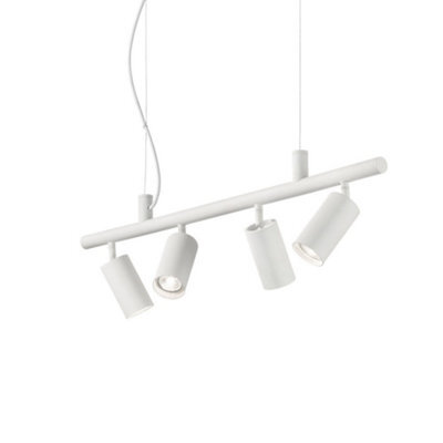 Ideal Lux Dynamite Indoor 4 Lights Spotlight Ceiling Pendant Lamp White, Gu10