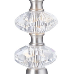 Happy Homewares Contemporary Satin Nickel Power Saving And Energy Saving Led Touch Table Lamp - thumbnail 4
