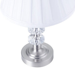 Happy Homewares Contemporary Satin Nickel Power Saving And Energy Saving Led Touch Table Lamp - thumbnail 3