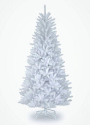 Shatchi Alaskan Pine 5Ft White Christmas Tree With Metal Stands