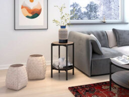 Arte Sigma D Coffee Side Table In Captains Deck - Compact Elegance For Modern Spaces - W440mm X H610mm X D440mm - thumbnail 2