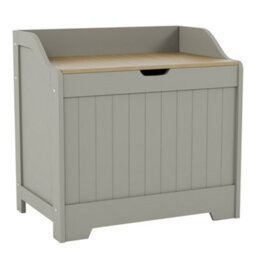 Lassic Bath Vida Priano Toy Box Storage Ottoman Chest, Grey - thumbnail 8