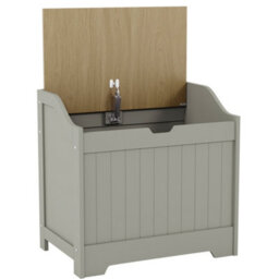 Lassic Bath Vida Priano Toy Box Storage Ottoman Chest, Grey - thumbnail 9