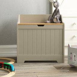 Lassic Bath Vida Priano Toy Box Storage Ottoman Chest, Grey - thumbnail 4