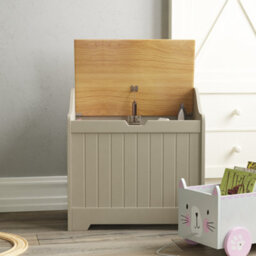 Lassic Bath Vida Priano Toy Box Storage Ottoman Chest, Grey - thumbnail 5