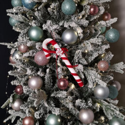 Samuel Alexander 29Cm Red And White Stripe Hanging Christmas Candy Cane Decoration - thumbnail 2