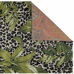 Melrose Modern Style Rugs Green Animal Print Non-Slip Indoor/outdoor Rug 200/285Cm - thumbnail 3
