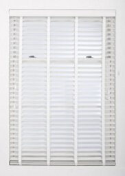 Furnished Venetian Blinds - White Faux Wood Trimmable 50mm Slats For Windows And Doors  (W)85Cm (L)150Cm - thumbnail 6