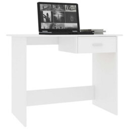 Berkfield Desk White 100X50X76 Cm Engineered Wood - thumbnail 3