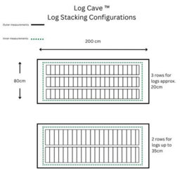 Cave Innovations Tidytent Log Cave Outdoor Log & Firewood Store - thumbnail 5