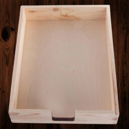 Woodeedoo Pack Of 5 Wooden A4 Paper Tray Document Holder Letter Rack Magazine Storage Stationery Sorter 23 X 31 X 6 Cm - thumbnail 4