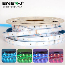 Ener-J 20 Meter Solar Led Strips With Silicon Cover, Ip65, 6V 12W Solar Panel With 12000 Mah Battery, Remote Included. Rgb - thumbnail 3