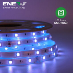 Ener-J 20 Meter Solar Led Strips With Silicon Cover, Ip65, 6V 12W Solar Panel With 12000 Mah Battery, Remote Included. Rgb - thumbnail 4