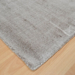 Grey Viscose Easy To Clean Plain Handmade , Luxurious , Modern Rug For Living Room, Bedroom - 160Cm X 230Cm - thumbnail 2