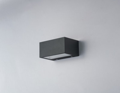 Luminosa Lighting Luminosa Twin Led 2 Light Up Down Light Anthracite, Ip54 900Lm 4000K 14X8.9X6.5Cm - image 1