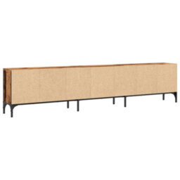 Berkfield Tv Cabinet With Drawer Old Wood 200X25X44 Cm Engineered Wood - thumbnail 7