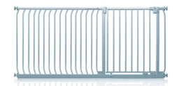 Safetots Elite Pressure Safety Gate, 171Cm - 180Cm, Matt Grey, Pressure Fit Stair Gate - thumbnail 1