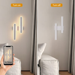 Pheashine Sleek Acrylic Led Wall Lamp 44Cm Warm Light 3000K For Living Room Study Bedroom Corridor - thumbnail 4