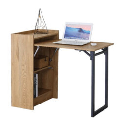 Folding Desk Foldable Computer Table Workstation Study Writing Home Office 102Cm - thumbnail 1