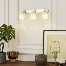 GoodHome Bar Satin Nickel Effect 3 Light Spotlight - thumbnail 2
