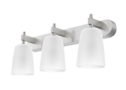 GoodHome Bar Satin Nickel Effect 3 Light Spotlight - thumbnail 3