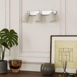 GoodHome Bar Satin Nickel Effect 3 Light Spotlight - thumbnail 5