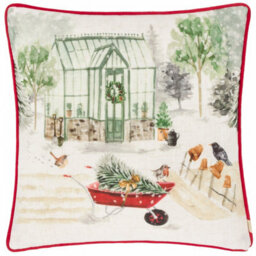 Evans Lichfield Winter Garden Printed Cushion Cover