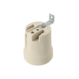 E27 Base Bulb Holder Es Lamp Holder Base White Ceiling Lamp Holder Max 250V,60W,metal Heat Resistance Ceramic Porcelain Holder - thumbnail 7