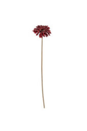 Burgundy Gerbera Stem - Realistic Artificial Flower For Floral Displays - thumbnail 2