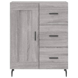 Berkfield Highboard Grey Sonoma 69.5X34X180 Cm Engineered Wood - thumbnail 8
