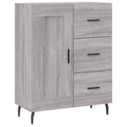 Berkfield Highboard Grey Sonoma 69.5X34X180 Cm Engineered Wood - thumbnail 7