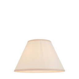 Loops 30Cm Vintage White Tapered Cylinder Lamp Shade With Elegant Almond Detail - thumbnail 1