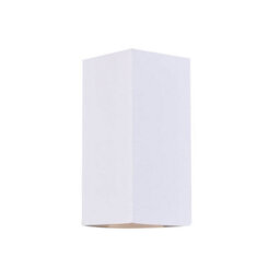 Harper Living Ceramic Rectangle Shaped Wall Light, 2 Lights Up And Down White Paintable Gu10 Sockets (No Bulbs) - thumbnail 2