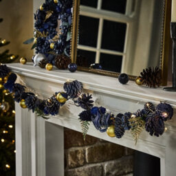 Dibor Moonlight Christmas Xmas Table Decoration Christmas Garland 1.2M - thumbnail 1