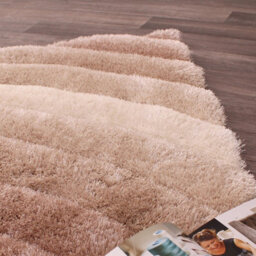 Natural Modern Shaggy Sparkle Easy To Clean Abstract Optical/ (3D) Rug For Dining Room Bedroom And Living Room-80Cm X 150Cm - thumbnail 5