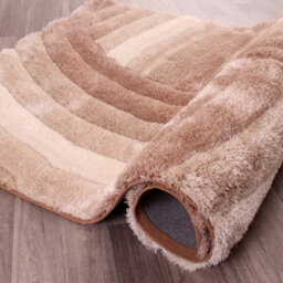 Natural Modern Shaggy Sparkle Easy To Clean Abstract Optical/ (3D) Rug For Dining Room Bedroom And Living Room-80Cm X 150Cm - thumbnail 6