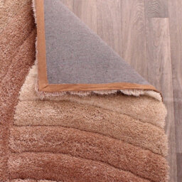 Natural Modern Shaggy Sparkle Easy To Clean Abstract Optical/ (3D) Rug For Dining Room Bedroom And Living Room-80Cm X 150Cm - thumbnail 7