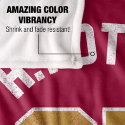 Harry Potter Silky Varsity Supersoft Blanket Red/gold/white (One Size) - thumbnail 4