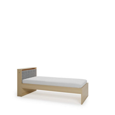 Arte Kanu White And Oak Copenhagen Eu Single Bed Frame With Trundle Bed 90 X 200Cm - image 1