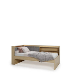 Arte Kanu White And Oak Copenhagen Eu Single Bed Frame With Trundle Bed 90 X 200Cm - thumbnail 7